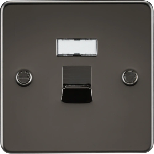 RJ45 Network Outlet - Gunmetal