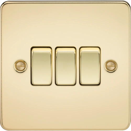 10AX 3G 2-way Switch - Polished Brass