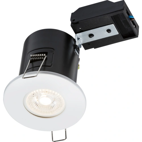 230V IP20 Fixed GU10 Fire-Rated Downlight - White