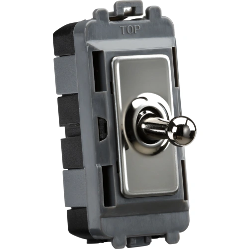 20AX Intermediate Grid Toggle Switch - black nickel