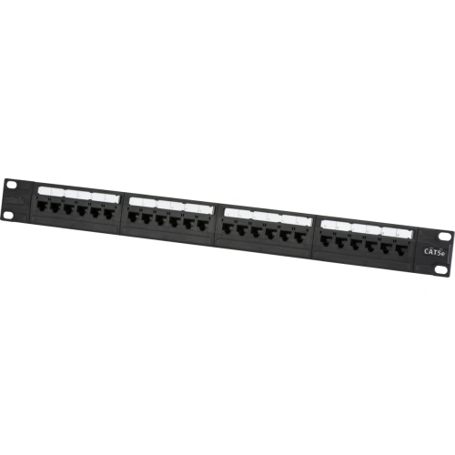 19 inch 1U UTP CAT5e 24-port Patch Panel