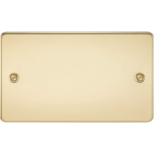 2G Blanking Plate - Polished Brass