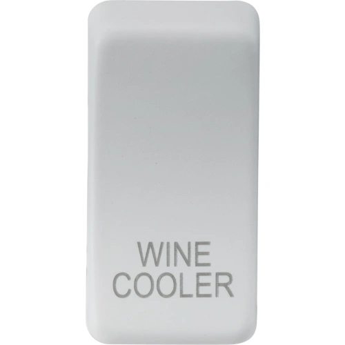 Switch cover "marked WINE COOLER" - matt white