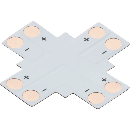 12V / 24V LED flex 4-way X-connector - Single Colour