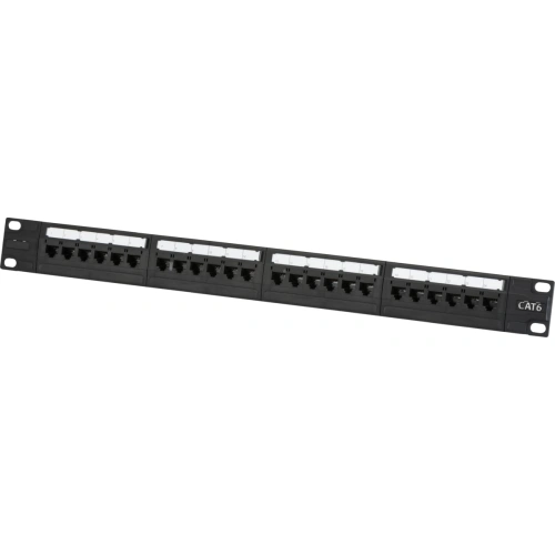 19 inch 1U  UTP CAT6 24-port Patch Panel