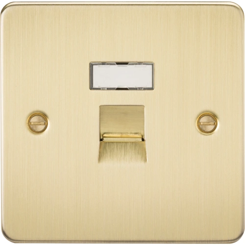 RJ45 Network Outlet - Brushed Brass