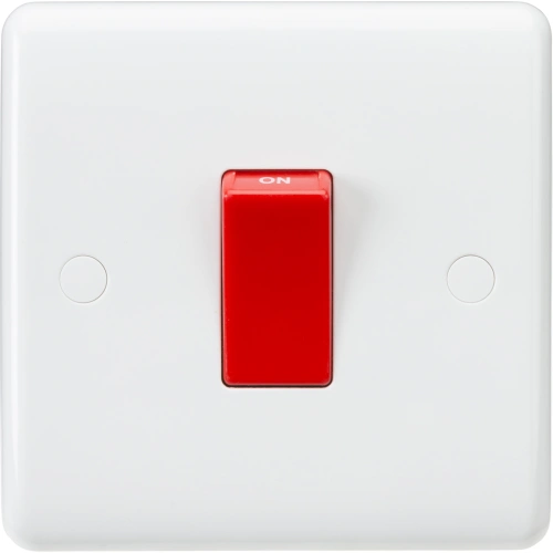 45A DP Switch (1G size) - Red Rocker