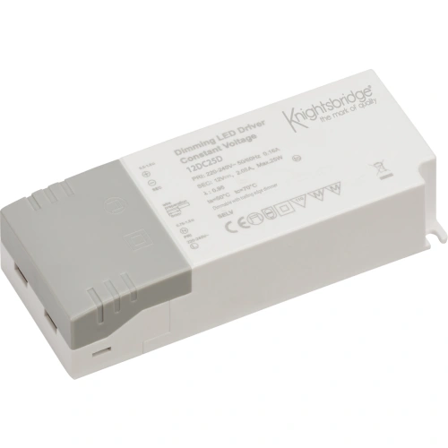 IP20 12V 25W DC Dimmable LED Driver - Constant Voltage