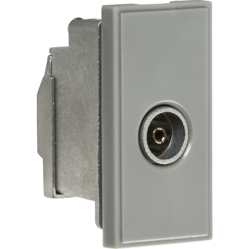 Screened TV Outlet 25 x 50mm - Grey