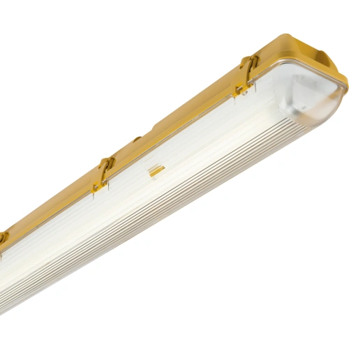 110V IP65 1x58W 5ft Single HF Non-Corrosive Fluorescent Fitting with Emergency