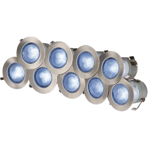 IP65 230V 10x 0.2w Blue LED Kit