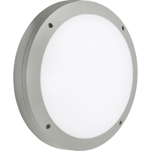 230V IP65 18W LED Round Bulkhead CCT with Emergency and Daylight Sensor Grey