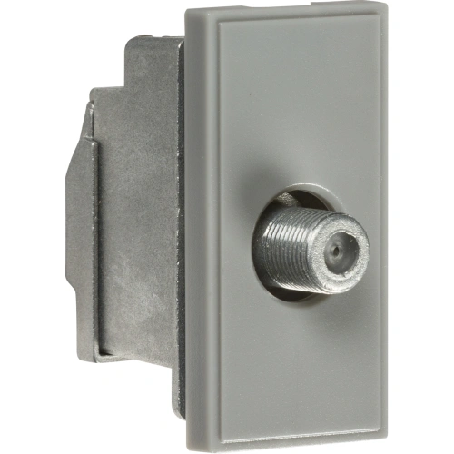 Screened SAT TV Outlet Module 25 x 50mm - Grey