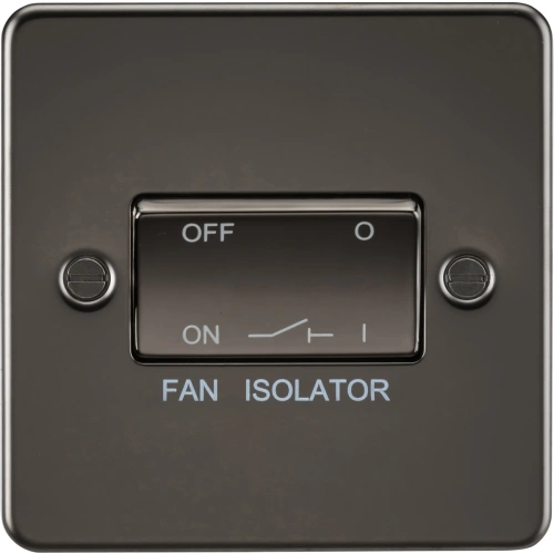 10AX Fan Isolator Switch - Gunmetal