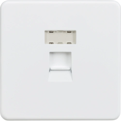 RJ45 Network Outlet - Matt White